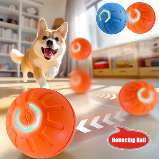 Smart Pet Toys Dog Bouncing Ball Automatic Rolling Ball Interactive Training Self-Moving Electric Toys Pet Accessories